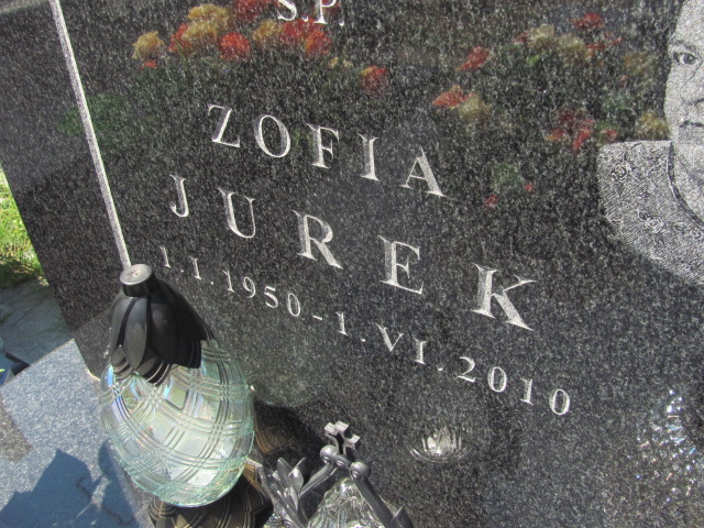 Zofia Jurek  1950 Zalesie Górne - Grobonet - Wyszukiwarka osób pochowanych